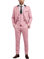 Linen Three-Piece Notch-Lapel Suit