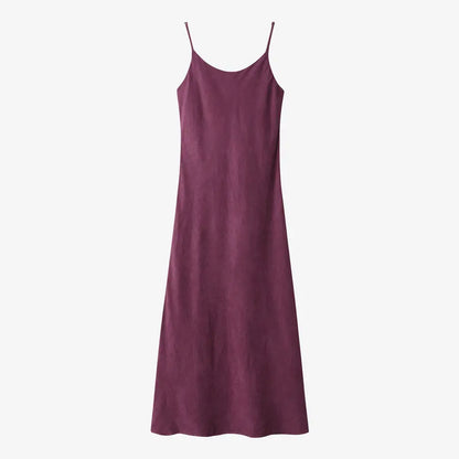 Knitted Top with Cupro Strap Dress