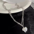 Zircon Clavicle Chain Necklace
