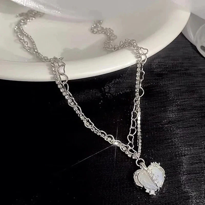 Zircon Clavicle Chain Necklace
