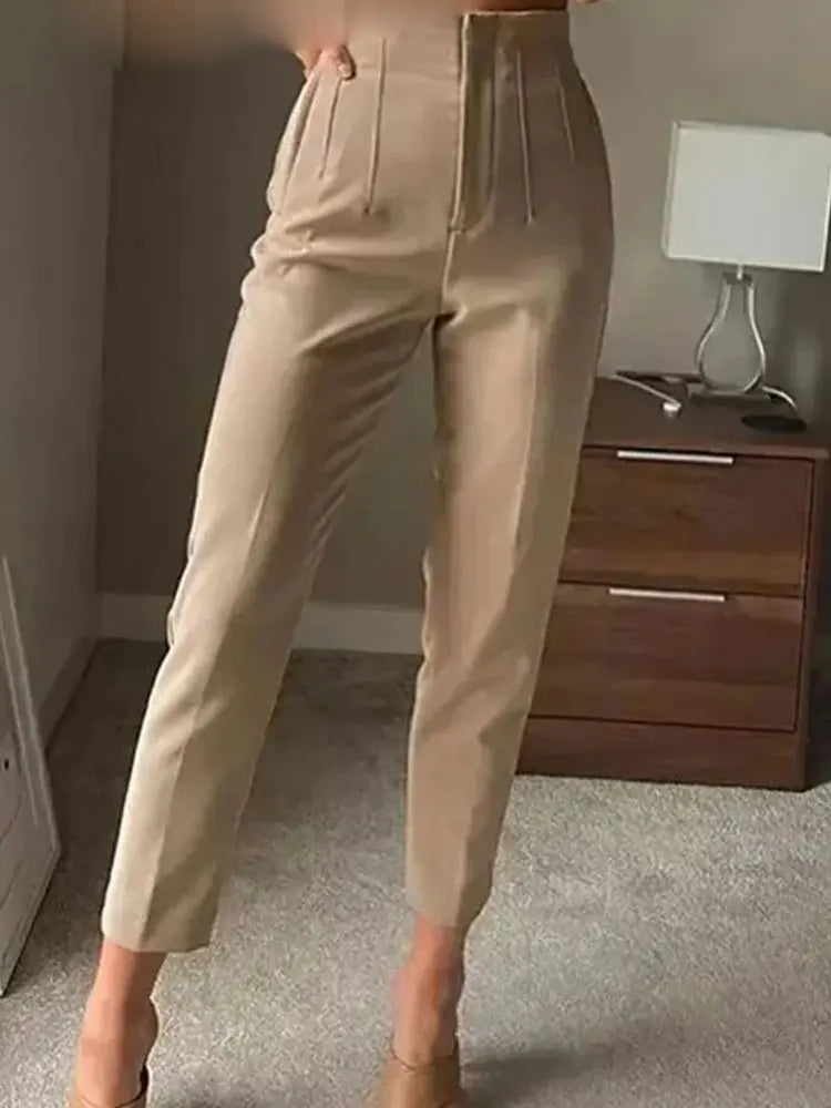 High Waist Slim Pencil Pants