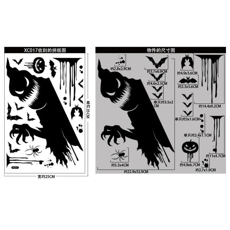 Halloween Skeleton Hand Stickers