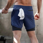 2-in-1 Camo Running Shorts