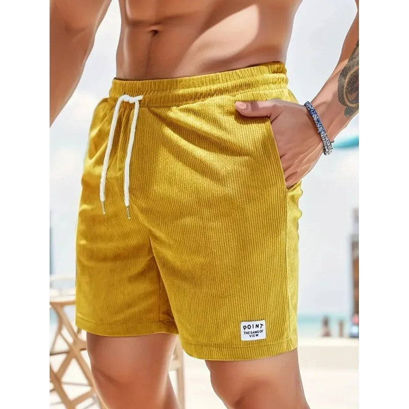 Corduroy Sweatpants Beach Shorts