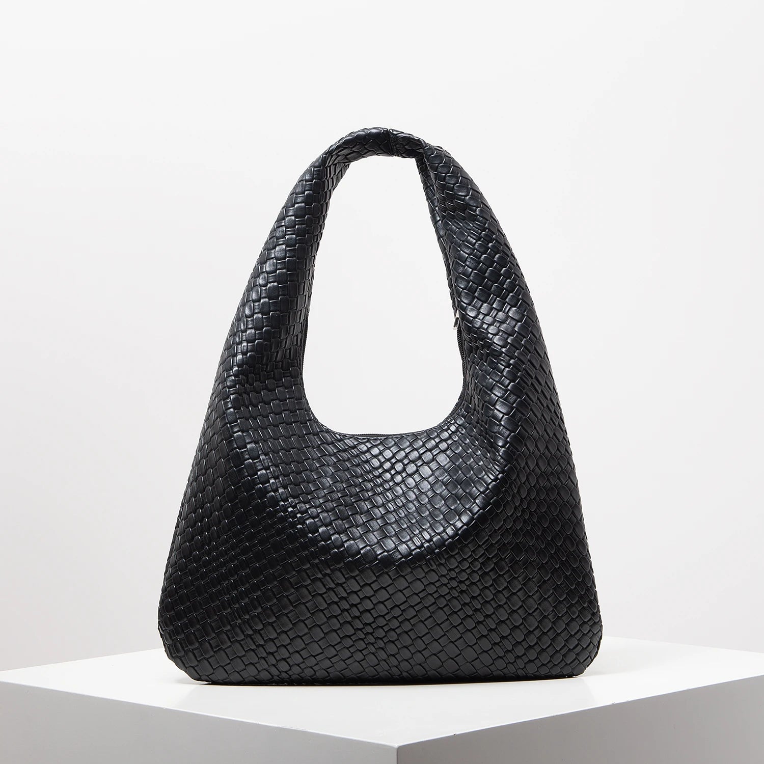 PU Half Moon Shoulder Bag