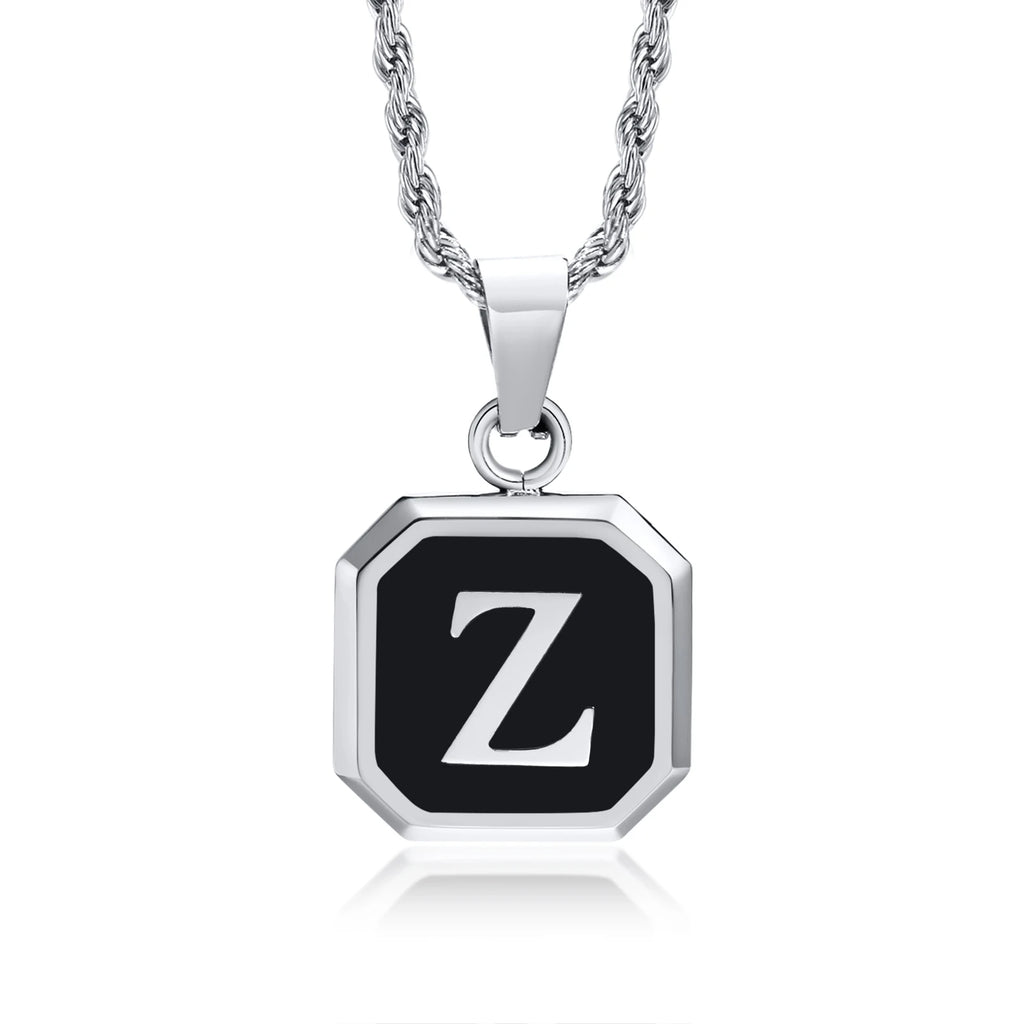 Initials Letter Pendant Necklace