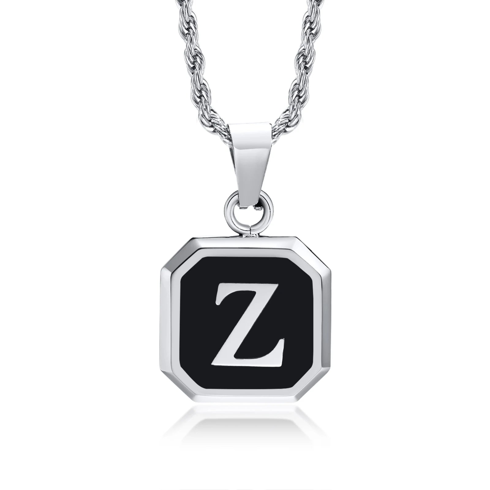 Initials Letter Pendant Necklace