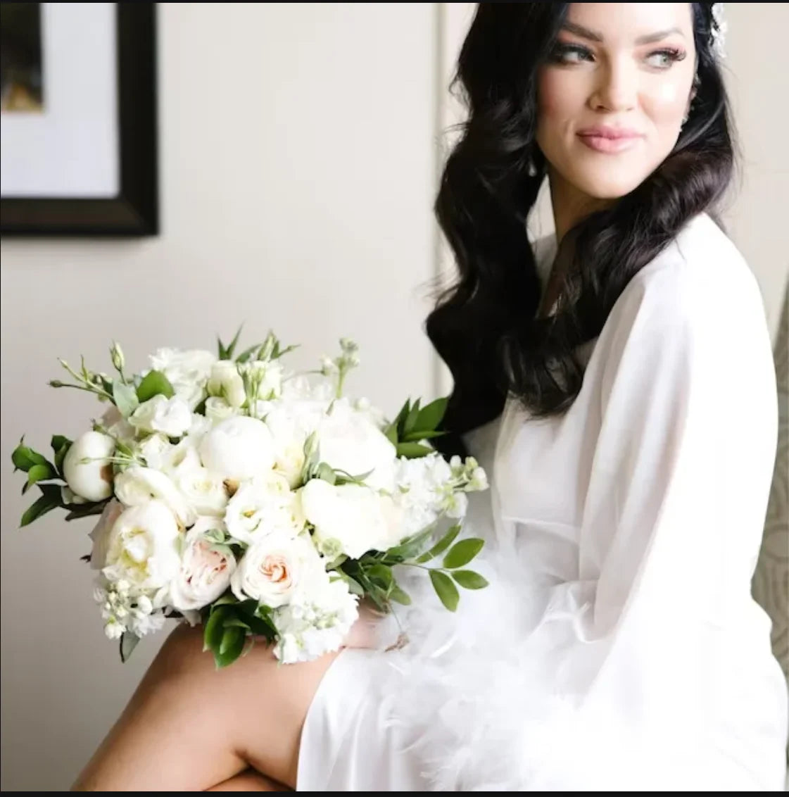 Silk Boudoir Wedding Robe