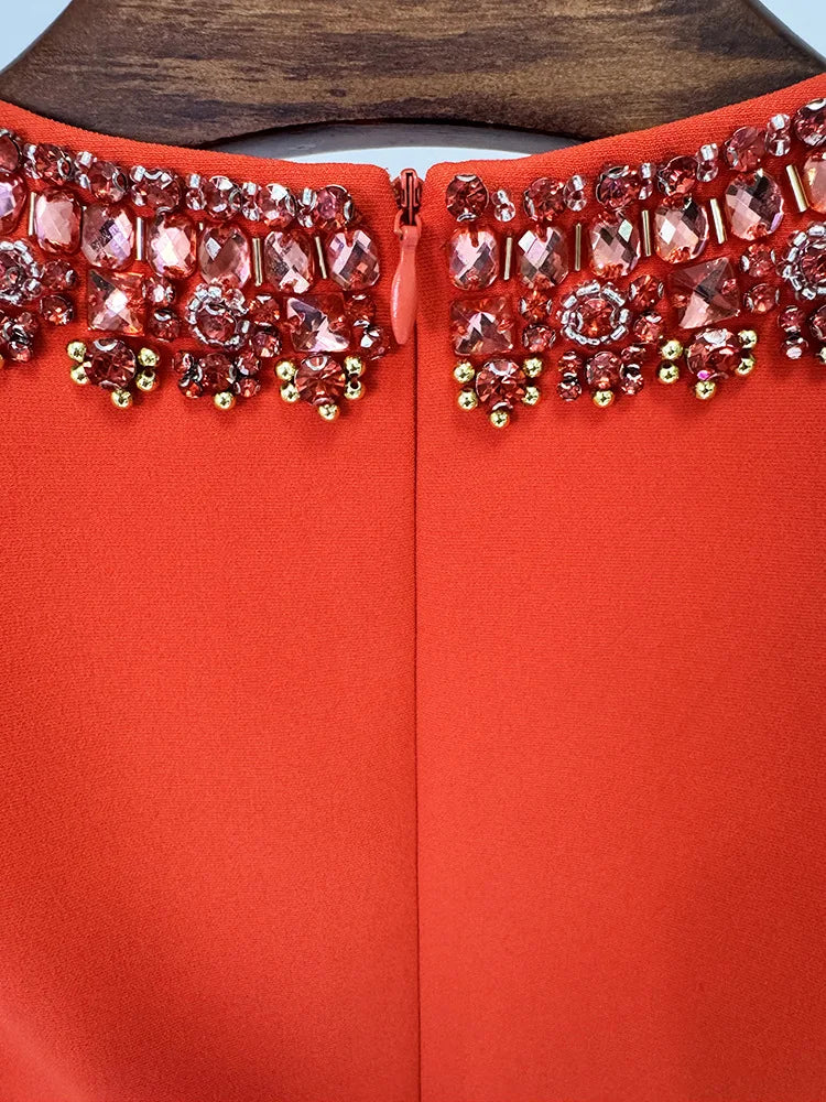 Colorful Diamond Beading Dress