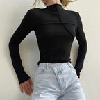 Broadcloth Solid Crew Neck True-To-Size Fit T-Shirt