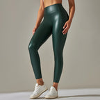 Rooftrellen PU Leather Push-Up Leggings