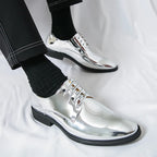 Patent Leather Pointed Oxfords