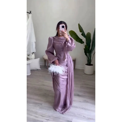Elegant Ruched Mermaid Maxi Dress