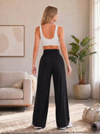 Quick-Dry Wide-Leg Sports Pants