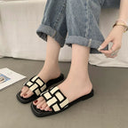 Roman Square Slippers