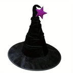 Crumpled Velvet Witch Hat