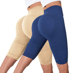 Seamless Hip-Lifting Yoga Shorts 2-Pack