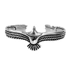 Retro Punk Koi Fish Engraved Bracelet