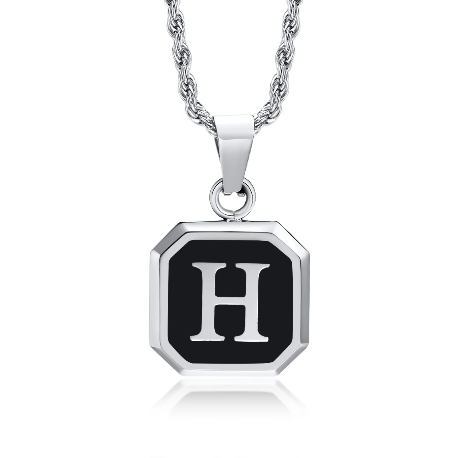 Initials Letter Pendant Necklace
