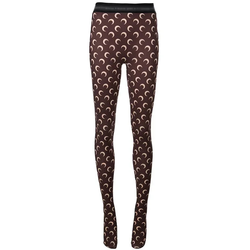 Thin Seamless Printed Leggings