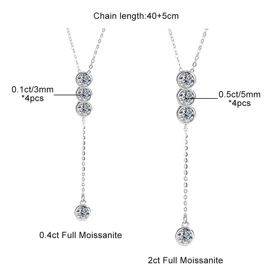 Houtros D Color Moissanite Necklace