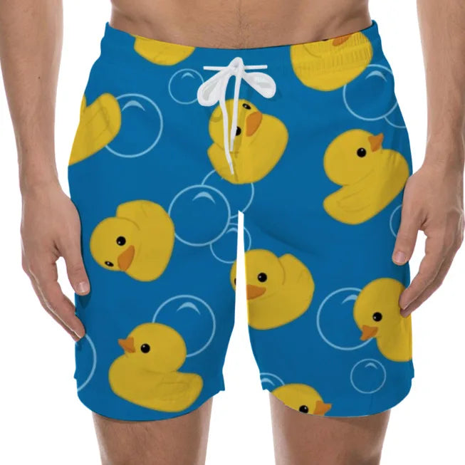 Funny Duck 3D Board Shorts