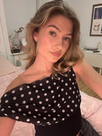 Backless Polka Dot Top