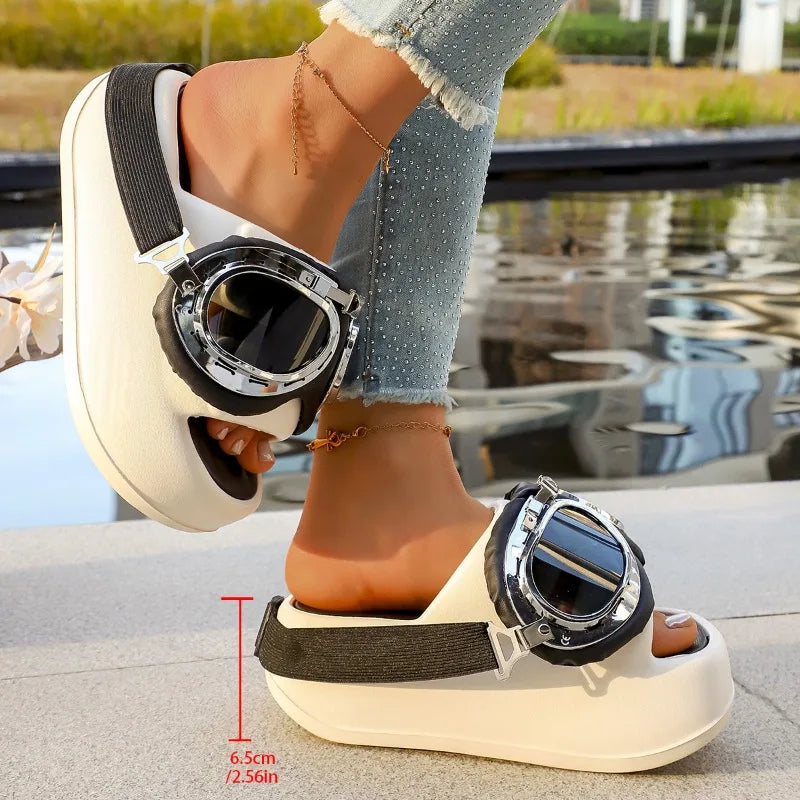 Women Thin Heel Summer Slippers