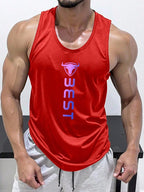 Bull Logo Print Tank Top