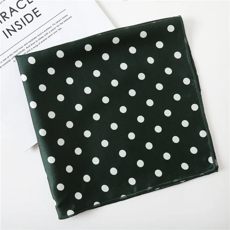 Dot Print 50cm Square Scarf