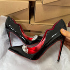 Patent Leather Pointed Stiletto Heels