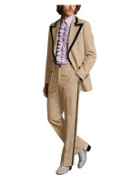 Black Trim Slim Tuxedo Suit Set