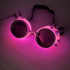 LED Steampunk Party Glasses