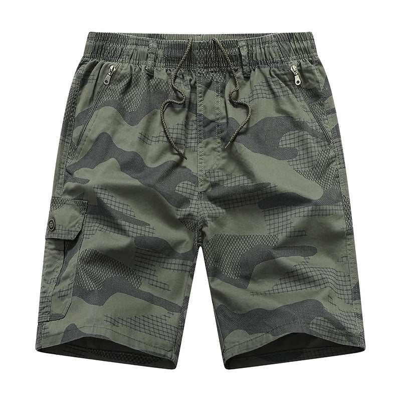 Lightweight Camo Cargo Shorts