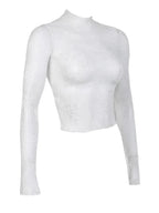 Lace Turtleneck Blouse