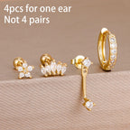 Zircon Water Drop Hoops