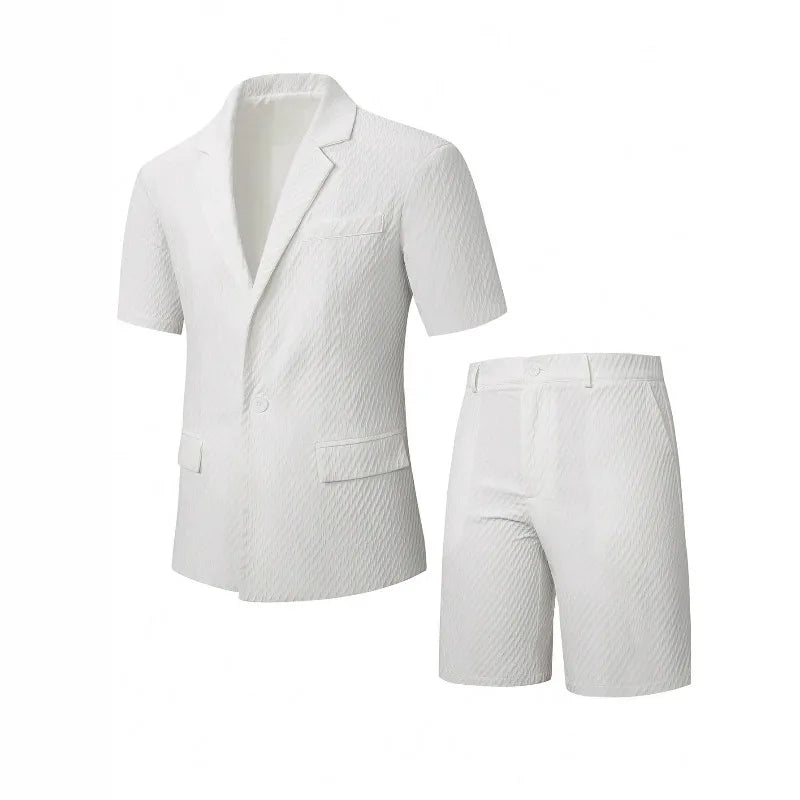 KIDWHXR British Slim Summer Suit Set