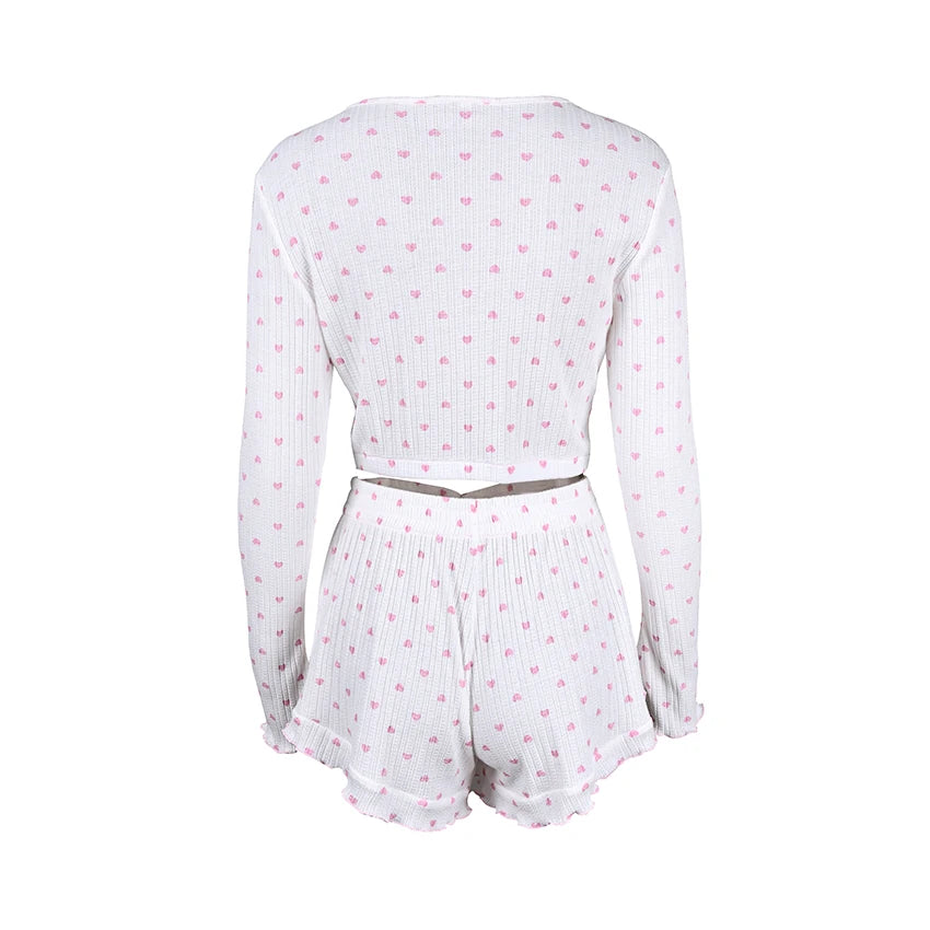 HiLoc Basics Printed Summer Pajama Set