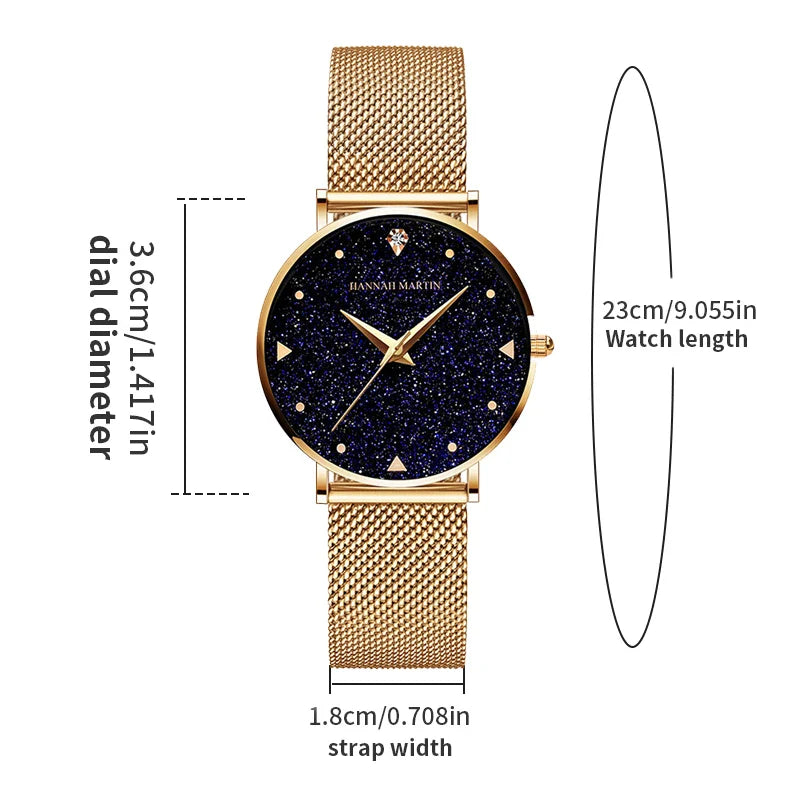 Rose Gold Rhinestone Women’s Watch