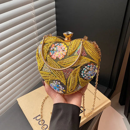 Heart Shape Party Clutch
