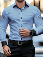 Printed Casual Collar Long Sleeve Shirt