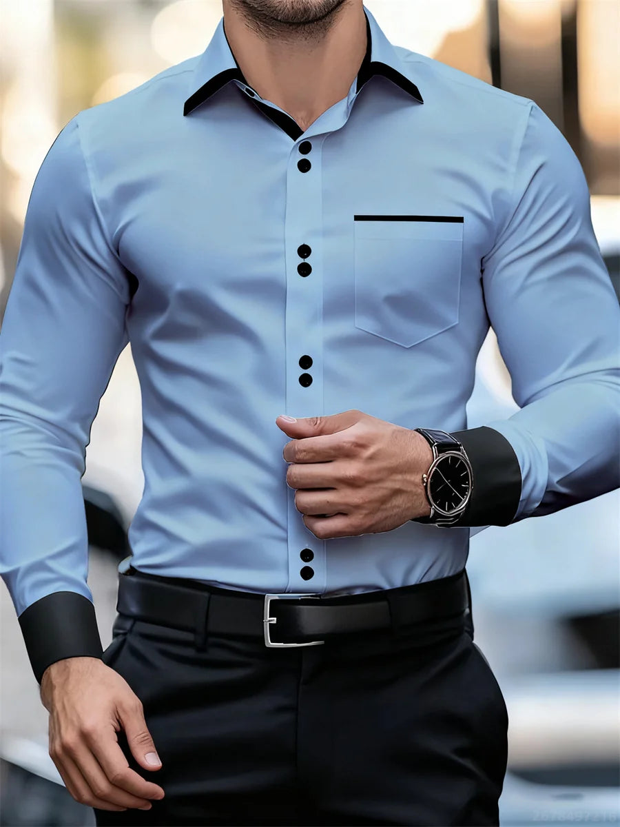 Printed Casual Collar Long Sleeve Shirt