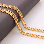 HNSP Gold Curb Necklace