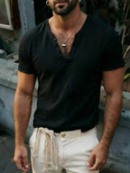 Breathable Cotton Linen Tee