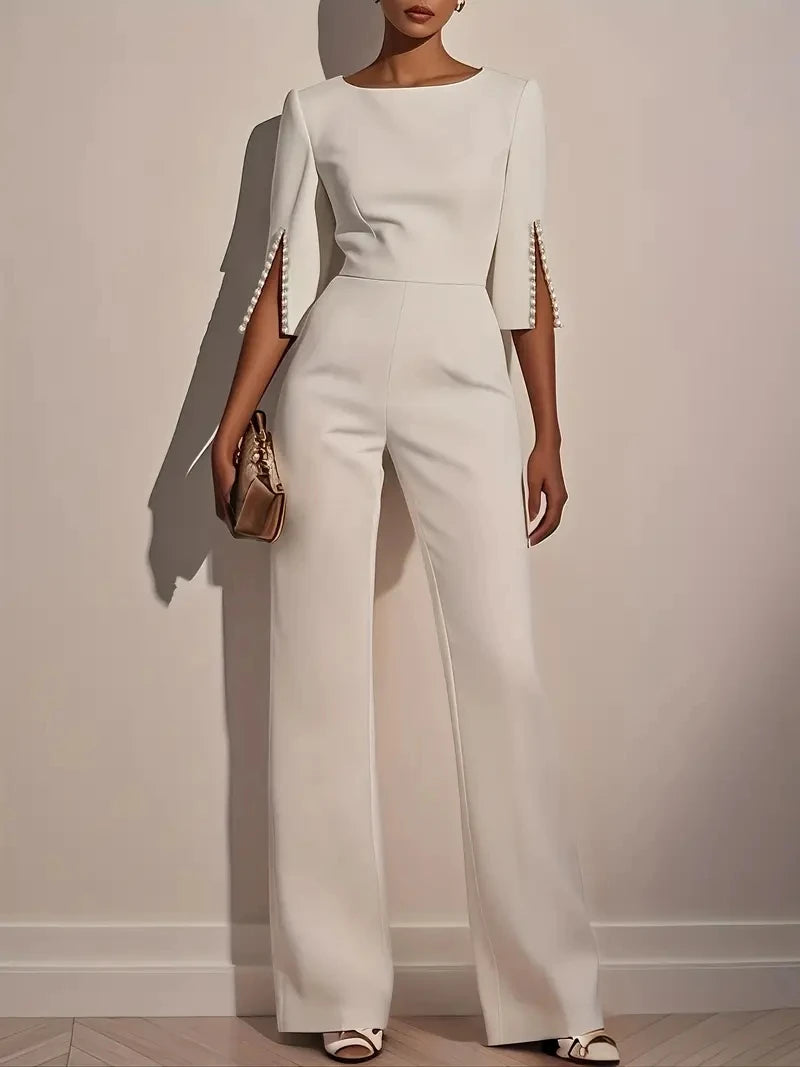 Black Beaded Jumpsuit