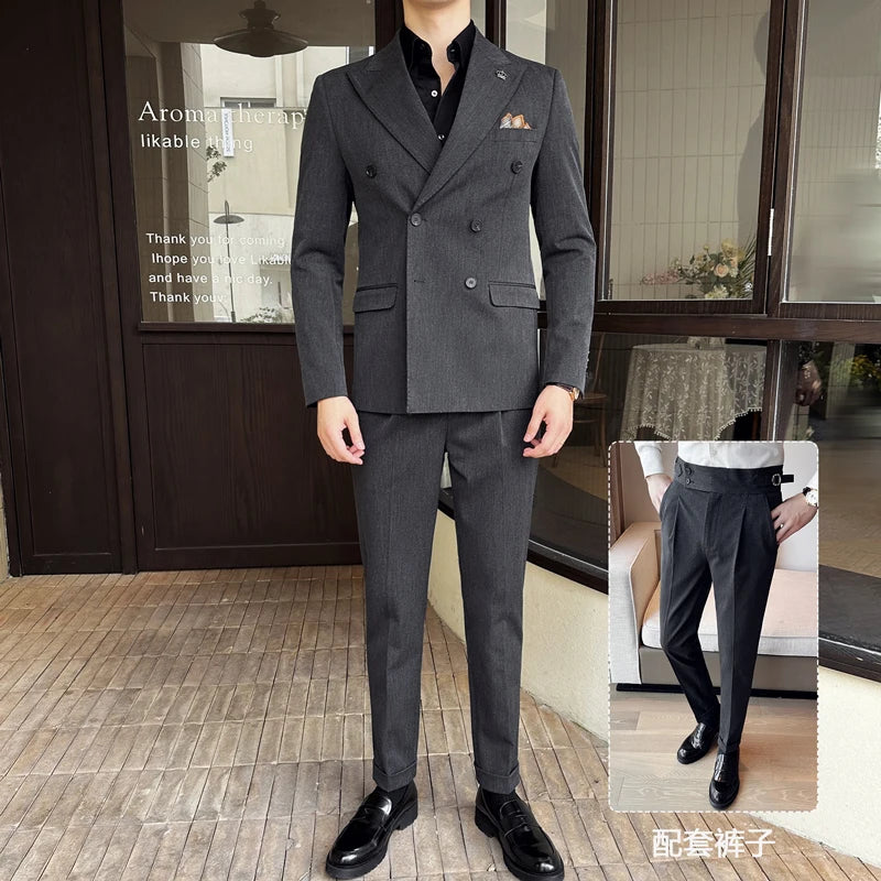 Italian Double-Breasted Luxury Tuxedo