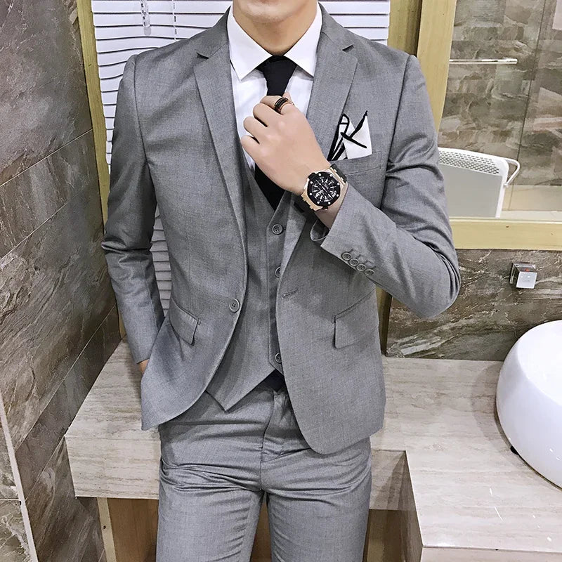 Korean Three-Piece Gentleman Suit