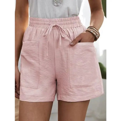 Women Linen Summer Sweatshorts