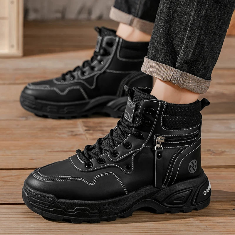 Soft-Sole High-Top Leisure Boots