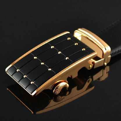 Genuine leather automatic belt